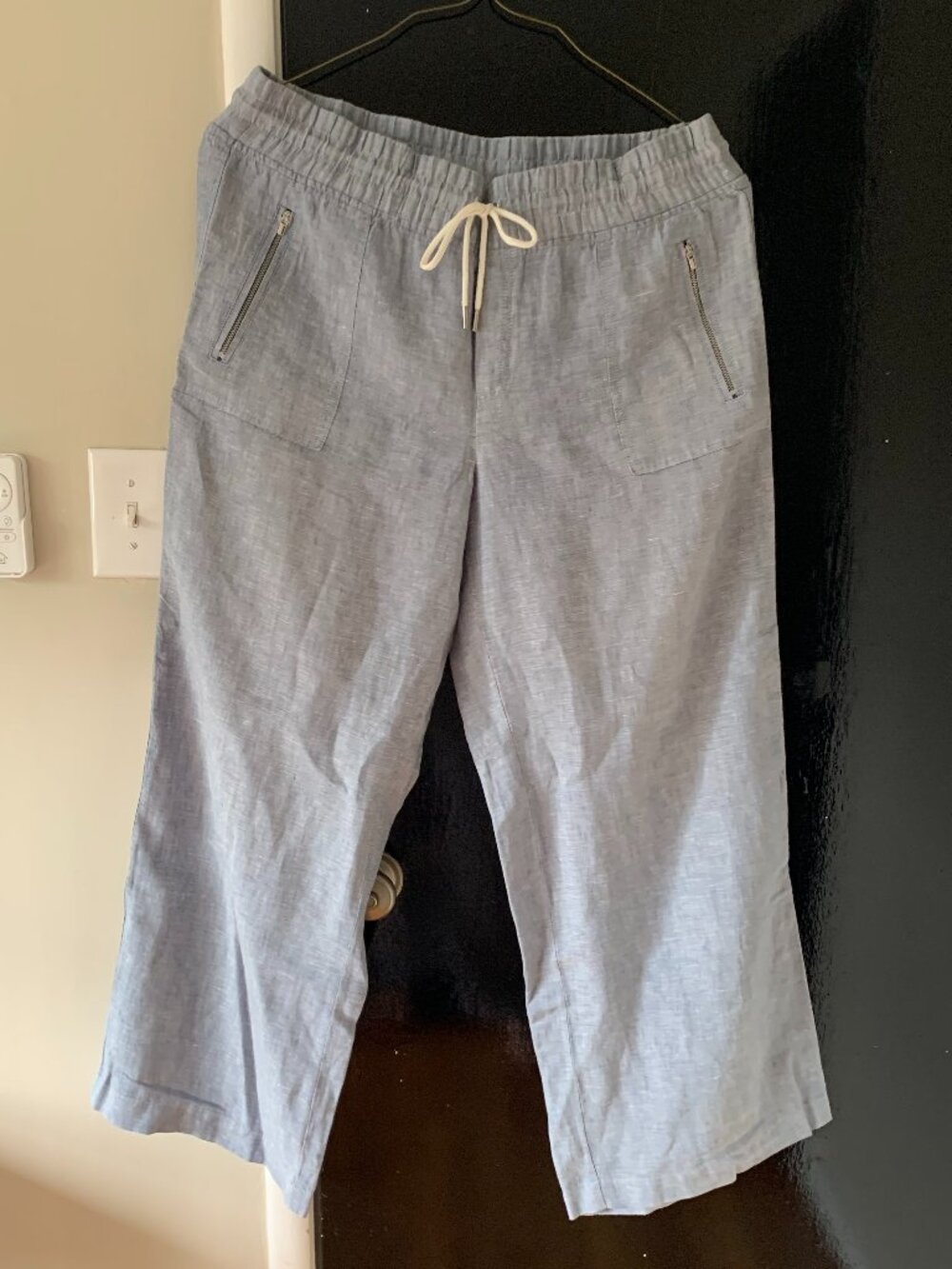 Blue Linen Athleta Pants